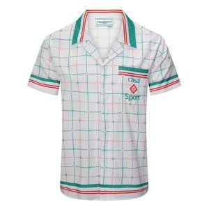 Casablanca Men's Cartoon Graphic Print Short Sleeve Shirt